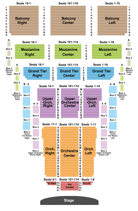 Thelma Gaylord PAT At Civic Center Music Hall Phantom of the Opera Seating Chart